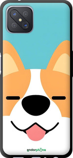 TPU чехол Корги для Oppo A92S - 6280b-1926 изображение 
