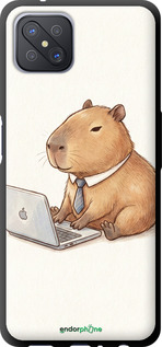TPU чехол Funny Capybara CEO Working для Oppo Reno 4 Z - 6777b-2278 изображение 