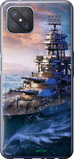 Силиконовый чехол Военный корабль, world of tanks, wargaming для Oppo Reno 4 Z - 6461u-2278 изображение 