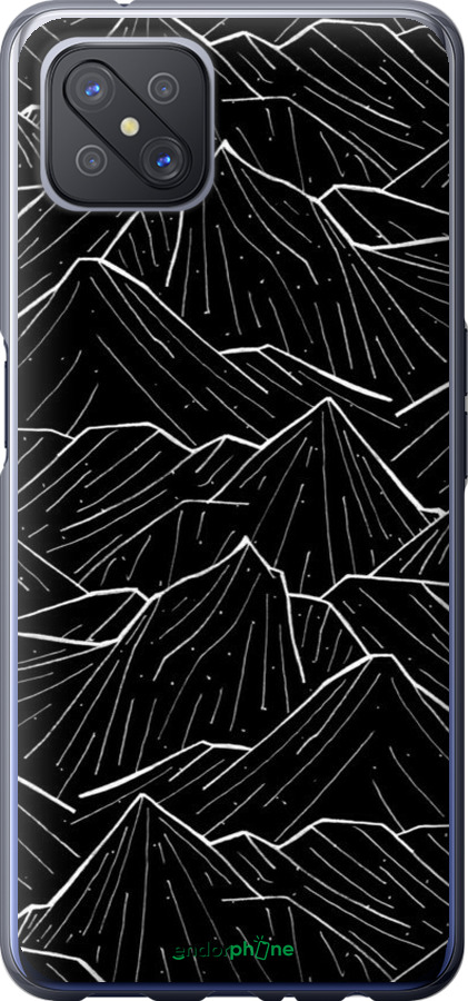 Силиконовый чехол С изображением Темных гор для Oppo Reno 4 Z - 6489u-2278 изображение 
