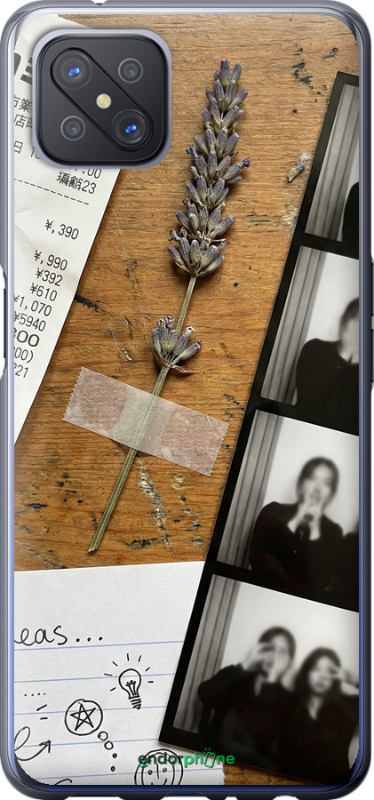 Силиконовый чехол Aesthetic Scrapbook Collage для Oppo Reno 4 Z - 6773u-2278 изображение 