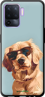 TPU чехол Пес в очках для Oppo A94 - 6381b-2287 изображение 