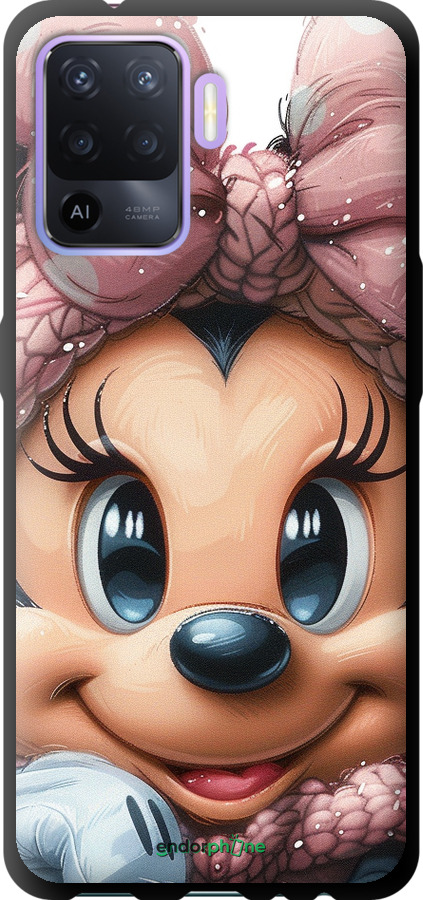 TPU чехол Мінні Маус з бантиком для Oppo Reno5 Lite - 6055b-2312 изображение 