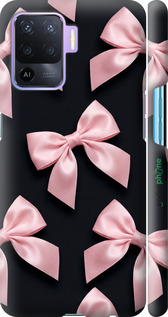 3D пластиковый матовый чехол Coquette Ribbons Dark Coquette для Oppo Reno5 Lite - 6767m-2312 изображение 