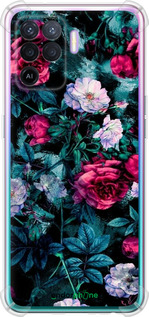 Силіконовий протиударний с посиленими кутами чехол Сад та троянди для Oppo Reno5 Lite - 6483sp-2312 изображение 