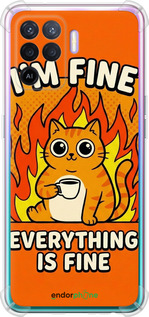 Силикон с усиленными углами чехол Funny Cat для Oppo A94 - 6786sp-2287 изображение 