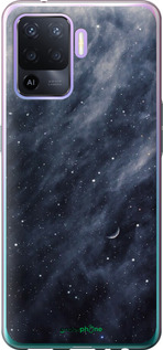 2D пластиковый чехол Голубые облака, Голубая луна для Oppo Reno5 Lite - 6398t-2312 изображение 