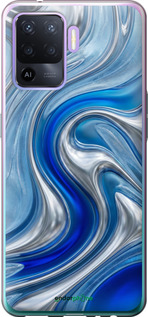 2D пластиковый чехол Liquid Chrome для Oppo Reno5 Lite - 6781t-2312 изображение 