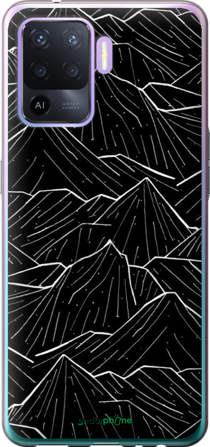 Силиконовый чехол С изображением Темных гор для Oppo A94 - 6489u-2287 изображение 