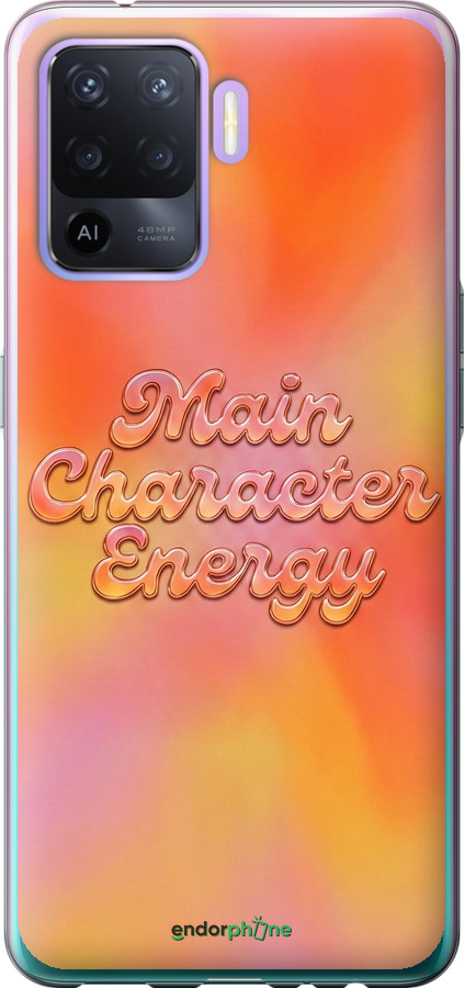 2D пластиковый чехол Aura Gradient Main Character Energy Aesthetic Y2K для Oppo Reno5 Lite - 6783t-2312 изображение 