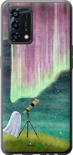 Силиконовый чехол Привидение и звезды для Oppo A95 - 6443u-2345 изображение 