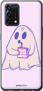 Силиконовый чехол Милый призрак для Oppo A95 - 6507u-2345 изображение 