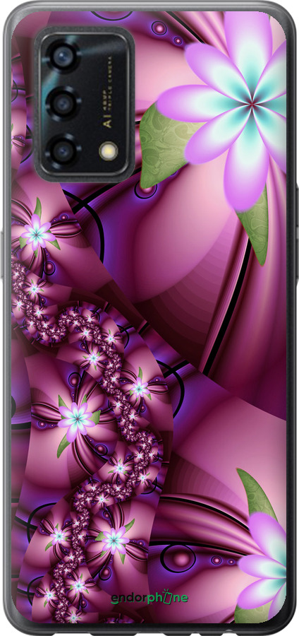 

Силіконовий чохол "Квіткова мозаїка" для Oppo A95, Рожевий