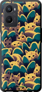 TPU чехол Із зображенням котиків для Oppo A96 - 6429b-2598 изображение 