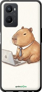 TPU чехол 'Funny Capybara CEO Working' для Oppo A96 изображение 2