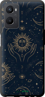 TPU чехол 'Celestial Harmony: Sun & Moon Gold Mystic Pattern' для Oppo A96 изображение 5