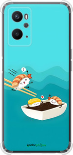 Силіконовий протиударний с посиленими кутами чехол Суші для Oppo A96 - 6354sp-2598 изображение 