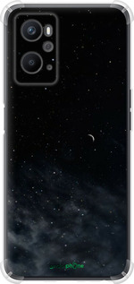Силіконовий протиударний с посиленими кутами чехол Нічне небо для Oppo A96 - 6451sp-2598 изображение 