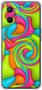 Силіконовий протиударний с посиленими кутами чехол Y2K Jelly Dream для Oppo A96 - 6780sp-2598 изображение 