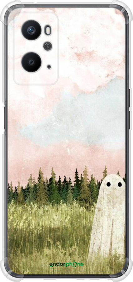 Силикон с усиленными углами чехол Привидение для Oppo A96 - 6401sp-2598 изображение 