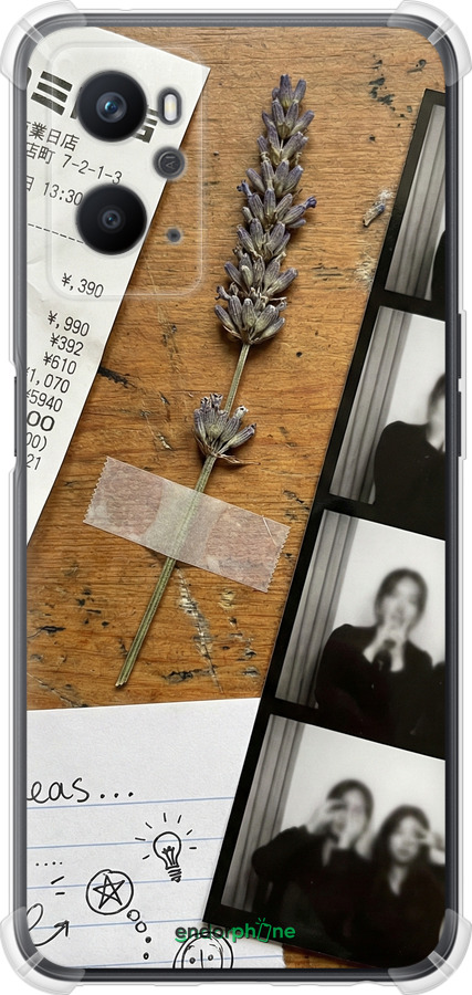 Силіконовий протиударний с посиленими кутами чехол Aesthetic Scrapbook Collage для Oppo A96 - 6773sp-2598 изображение 