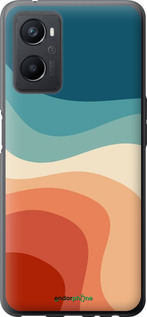 Силиконовый чехол В стиле ретро с волнами для Oppo A96 - 6531u-2598 изображение 