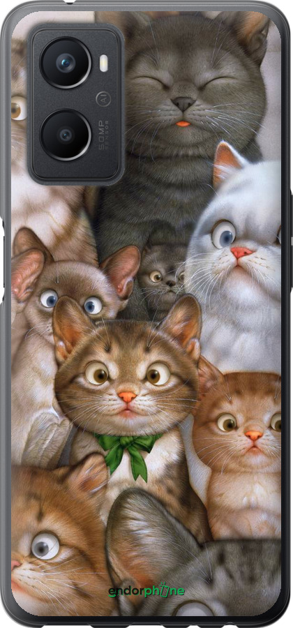 

Силіконовий чохол "Коти" для Oppo A96