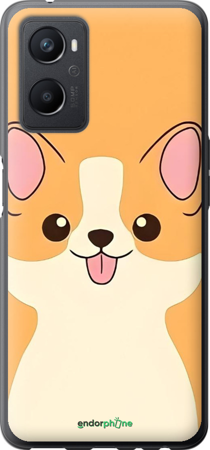 Силиконовый чехол Милый пес для Oppo A96 - 6296u-2598 изображение 