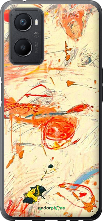 Силиконовый чехол Динамичная картина с хаотичными мазками для Oppo A96 - 6540u-2598 изображение 