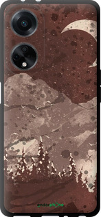 TPU чехол С изображением лунного пейзажа в ночном лесу для Oppo A98 - 6546b-3115 изображение 