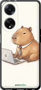 TPU чехол Funny Capybara CEO Working для Oppo A98 - 6777b-3115 изображение 