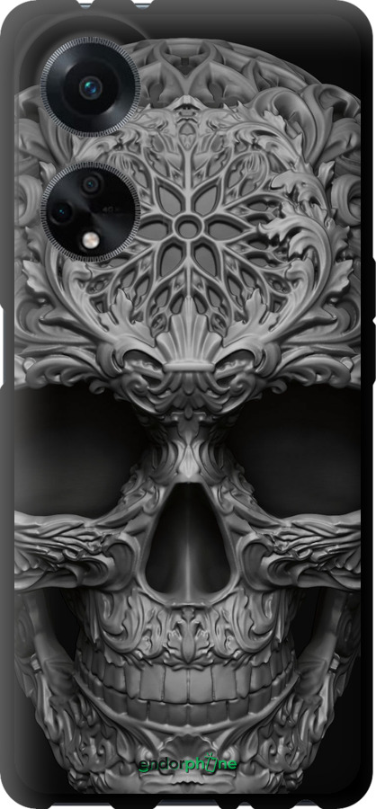 TPU чехол skull-ornament для Oppo A98 - 4101b-3115 изображение 