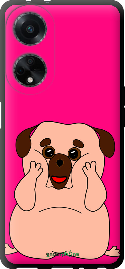 TPU чехол Веселий мопс для Oppo A98 - 4908b-3115 изображение 