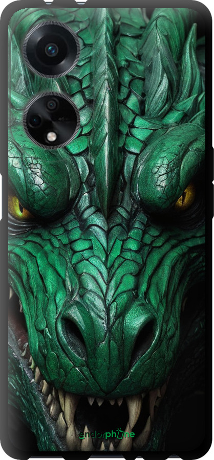 TPU чехол Зелёный дракон v2 для Oppo A98 - 5817b-3115 изображение 
