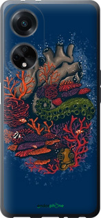 Силиконовый чехол Сердце моря для Oppo A98 - 6506u-3115 изображение 