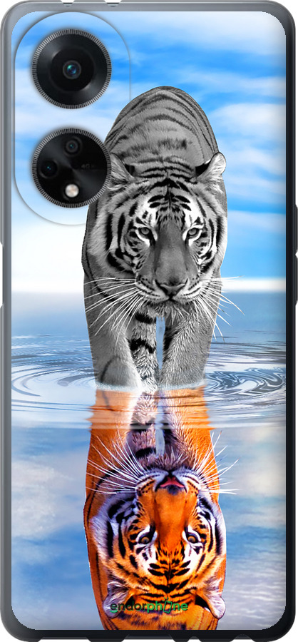Силиконовый чехол Тигр для Oppo A98 - 6016u-3115 изображение 