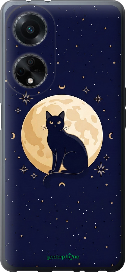 Силиконовый чехол Cute Cat Celestial/Witchy для Oppo A98 - 6787u-3115 изображение 