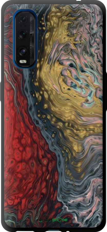 TPU чехол Із зображенням абстрактного живопису для Oppo Find X2 - 6530b-1891 изображение 