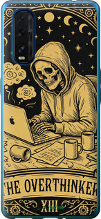 Силіконовий чохол 'The Overthinker' для Oppo Find X2 зображення 1