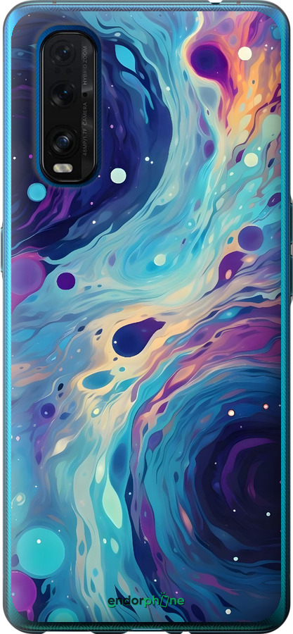 Силиконовый чехол Арт акварель для Oppo Find X2 - 6329u-1891 изображение 