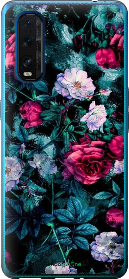 Силиконовый чехол Сад и розы для Oppo Find X2 - 6483u-1891 изображение 