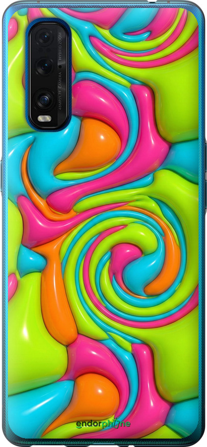 Силиконовый чехол Y2K Jelly Dream для Oppo Find X2 - 6780u-1891 изображение 