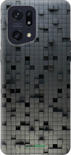 Силиконовый чехол Кубики для Oppo Find X5 Pro - 1061u-2603 изображение 