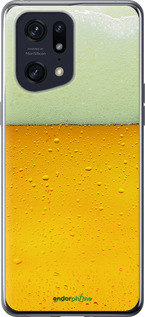 Силиконовый чехол Пиво для Oppo Find X5 Pro - 1145u-2603 изображение 