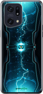 Силиконовый чехол Молнии в цилиндре для Oppo Find X5 Pro - 120u-2603 изображение 