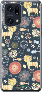 Силіконовий чехол Кошенята v4 для Oppo Find X5 Pro - 1224u-2603 изображение 