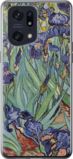 Силиконовый чехол Винсент Ван Гог. Ирисы для Oppo Find X5 Pro - 161u-2603 изображение 