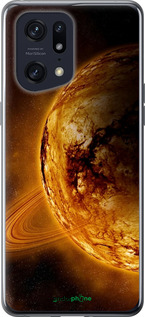 Силиконовый чехол Жёлтый Сатурн для Oppo Find X5 Pro - 170u-2603 изображение 