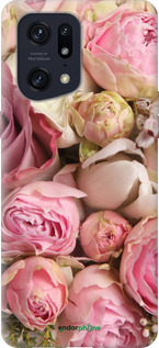 Силиконовый чехол Розы v2 для Oppo Find X5 Pro - 2320u-2603 изображение 