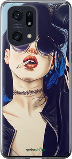 Силіконовий чехол Дівчина на стилі для Oppo Find X5 Pro - 4151u-2603 изображение 